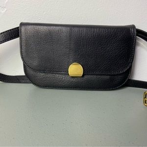 Madewell Small Mini Crossbody Purse Bag Shoulder Strap Leather Black
